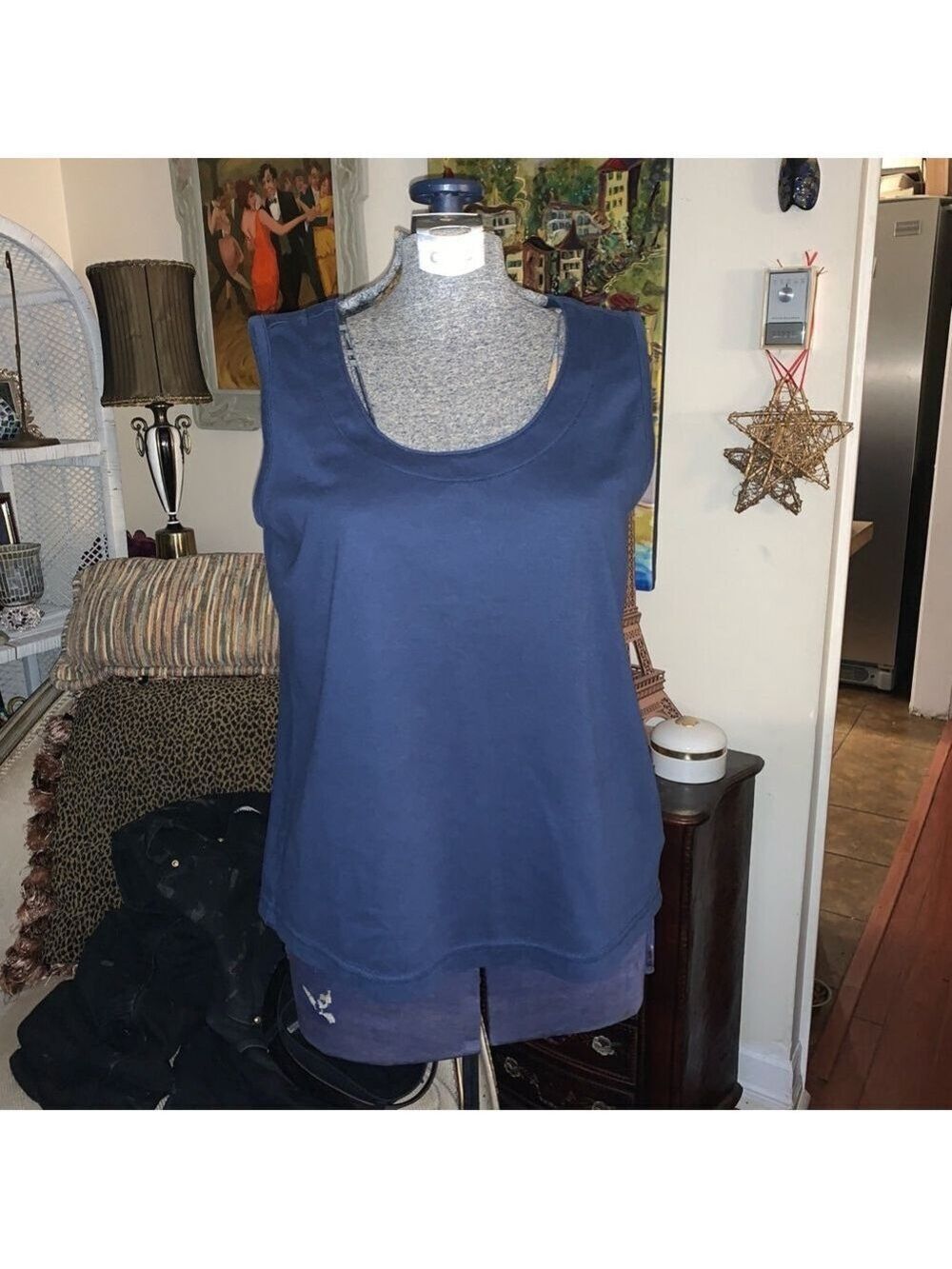 Weekenders Tank Top Size M Blue Sleeveless
